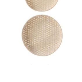 Light Round Woven Tray