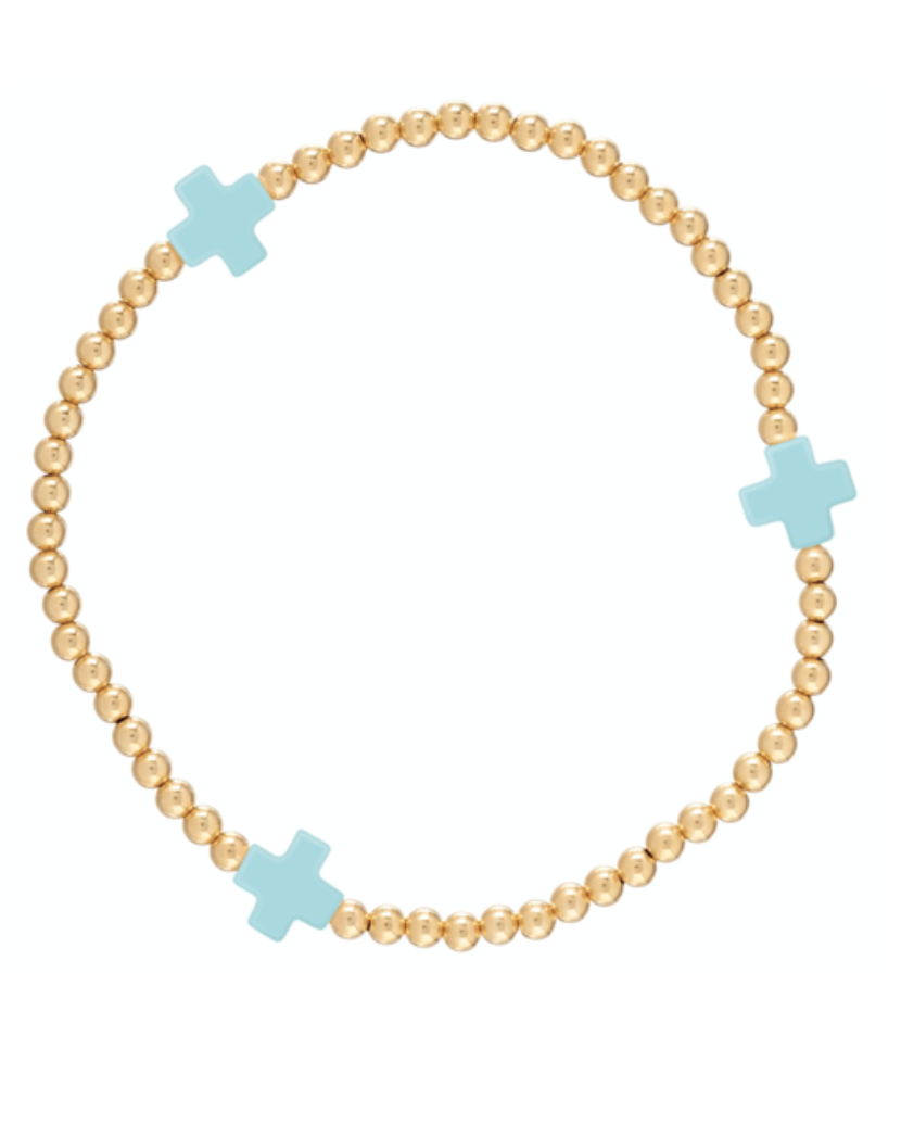 Signature Cross Pattern Bracelet- 3mm