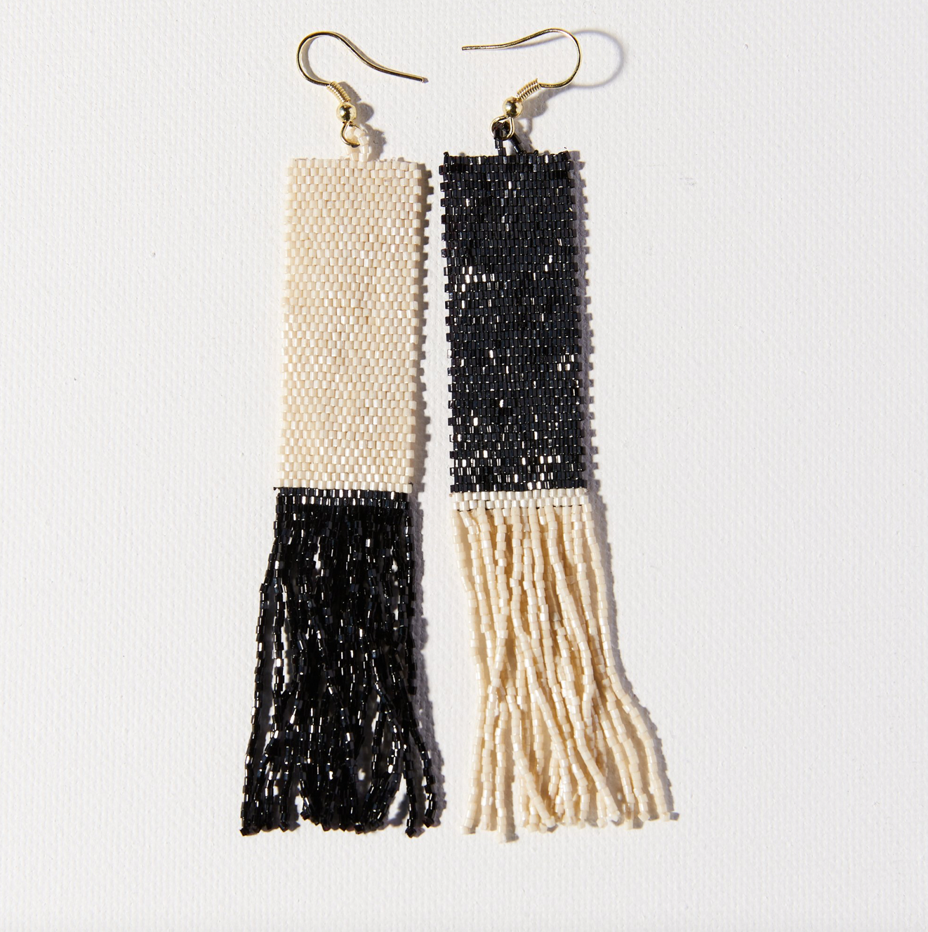 Mirror Image Fringe Earrings