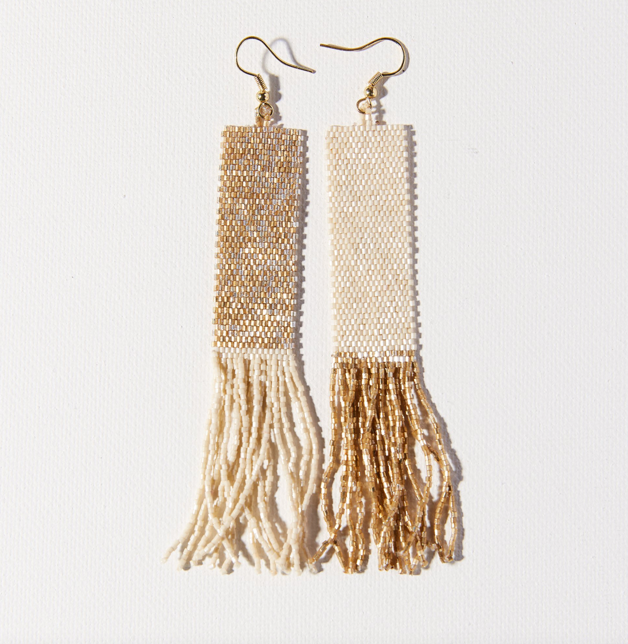Mirror Image Fringe Earrings