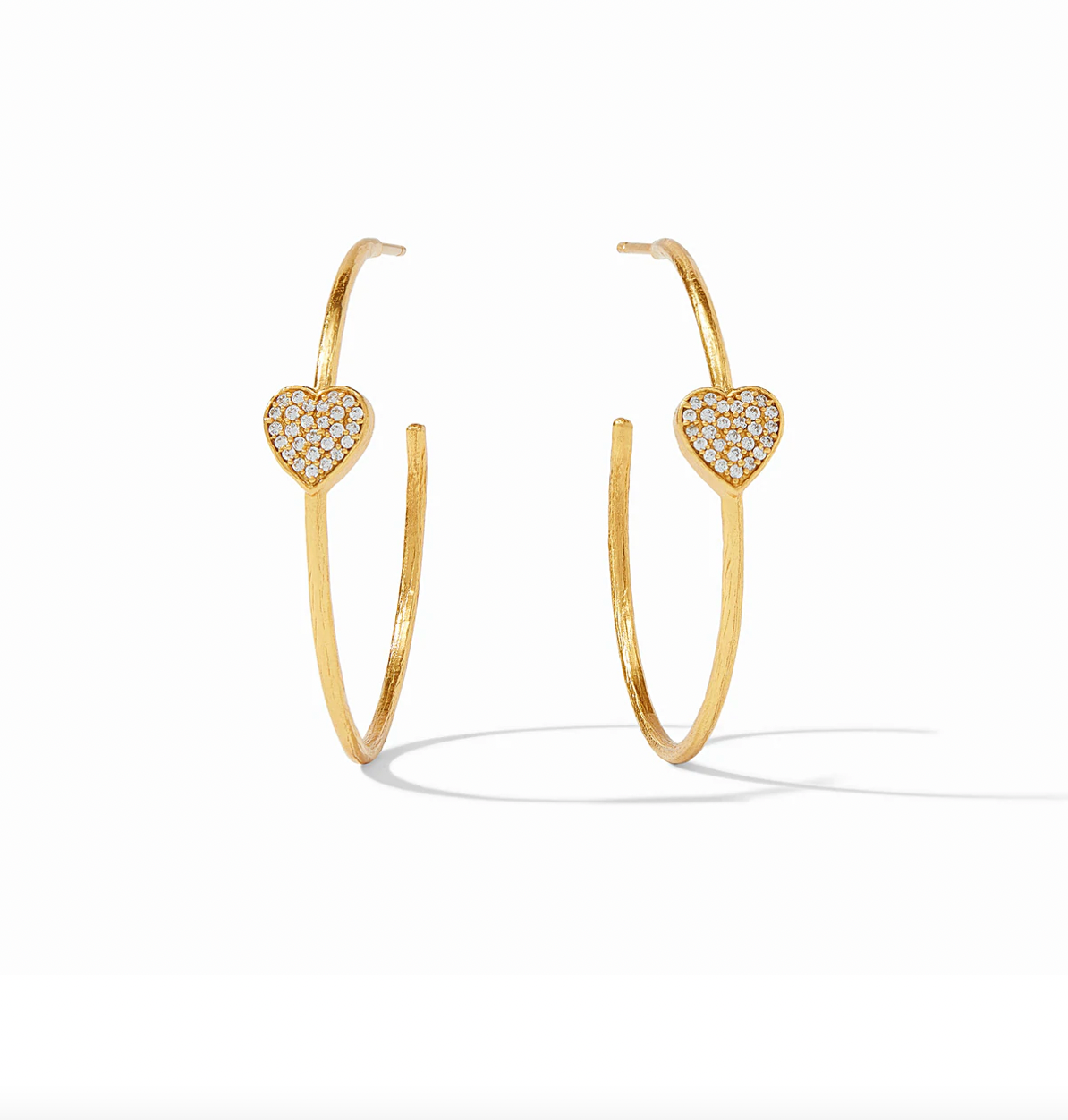Heart Pave Hoop