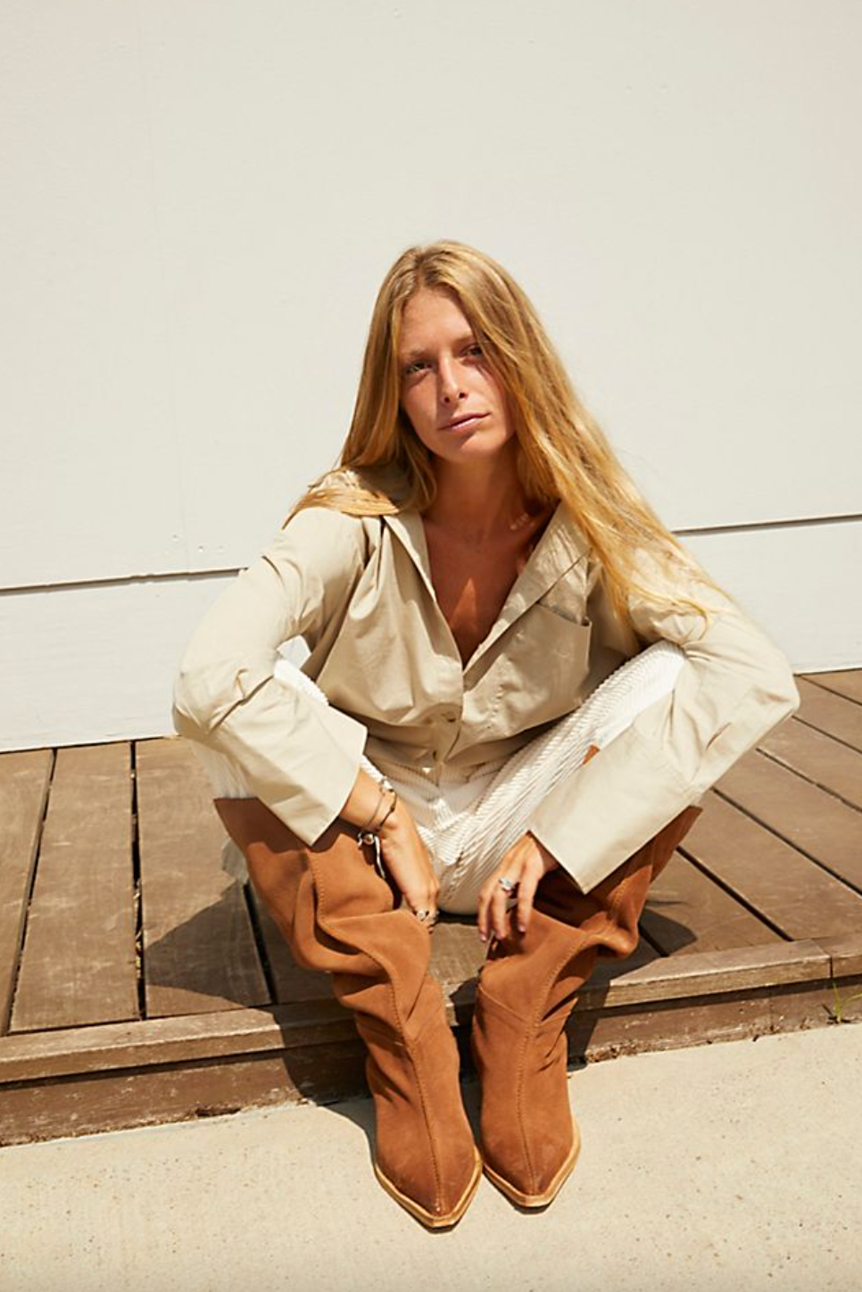 Sway Slouch Boot-Tan