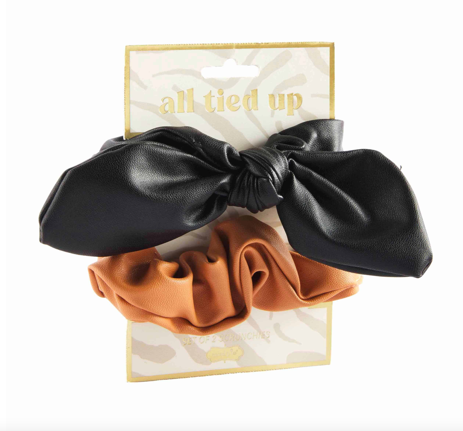 Leather Scrunchie Set