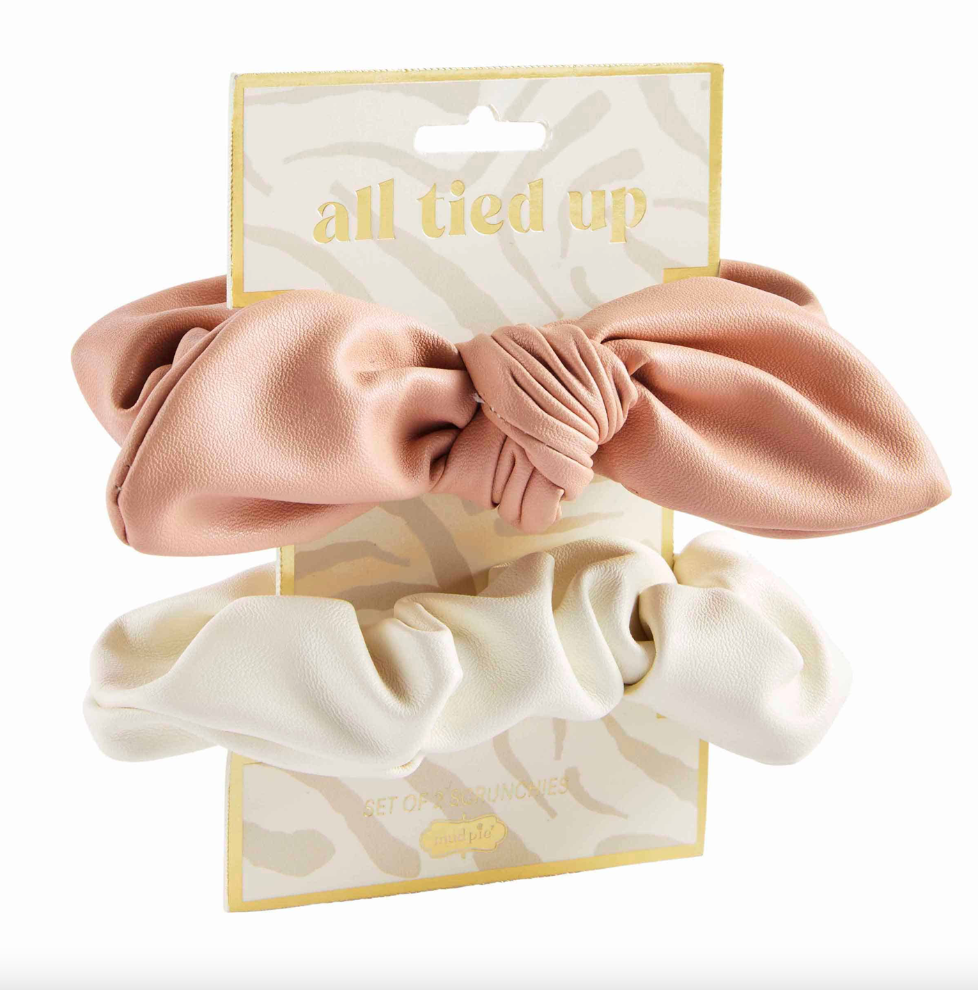 Leather Scrunchie Set