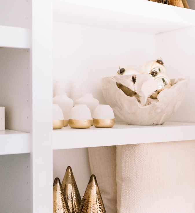 Gold Dipped Paper Mache Vase (3 Sizes)
