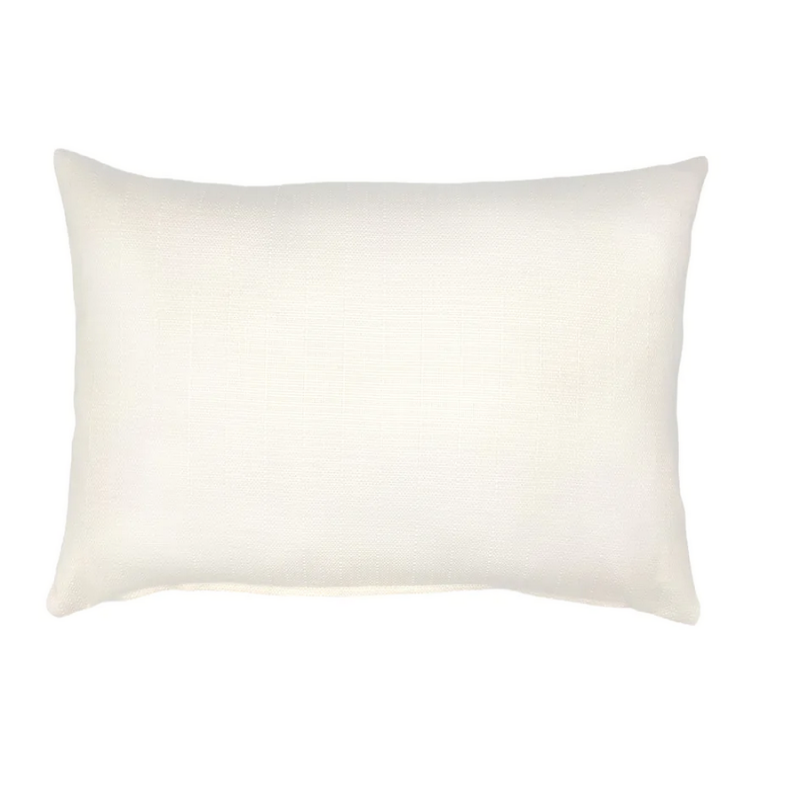 Classic White Outdoor Pillow 14x20