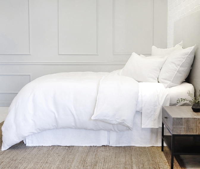 Blair Linen Duvet- White