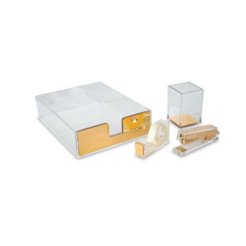 Acrylic Gold Tape Dispenser