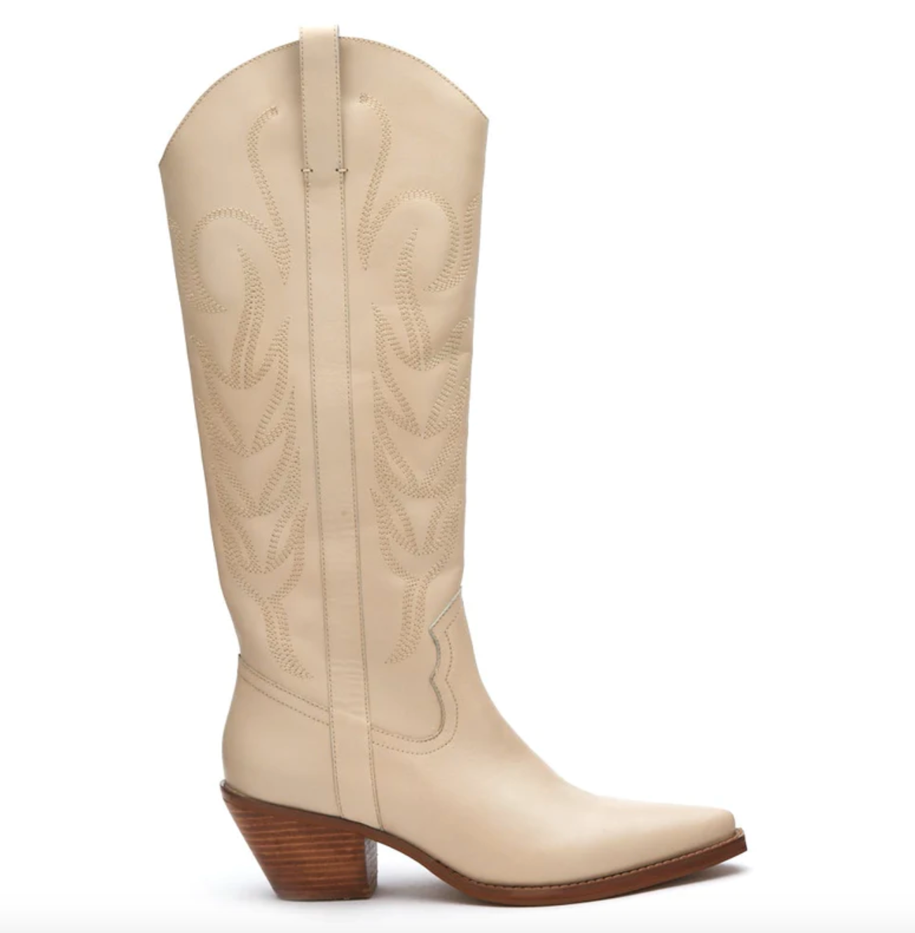Agency Western Boot-Ivory