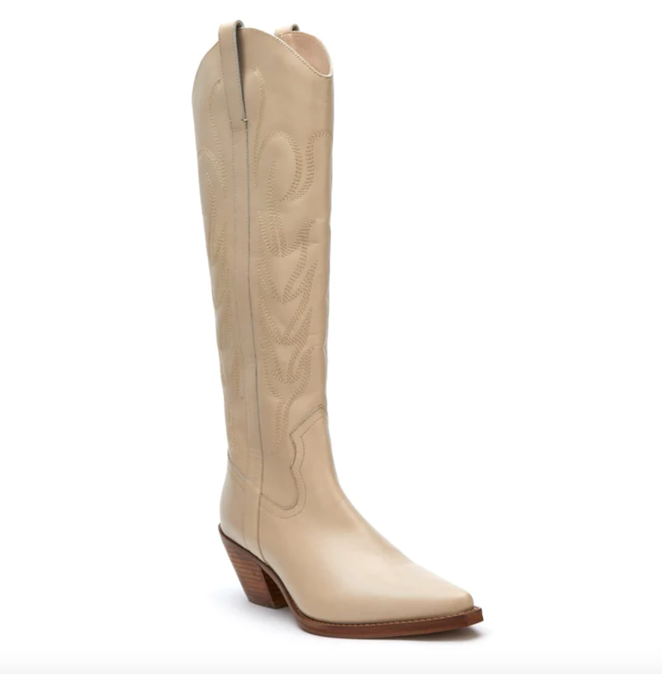 Agency Western Boot-Ivory