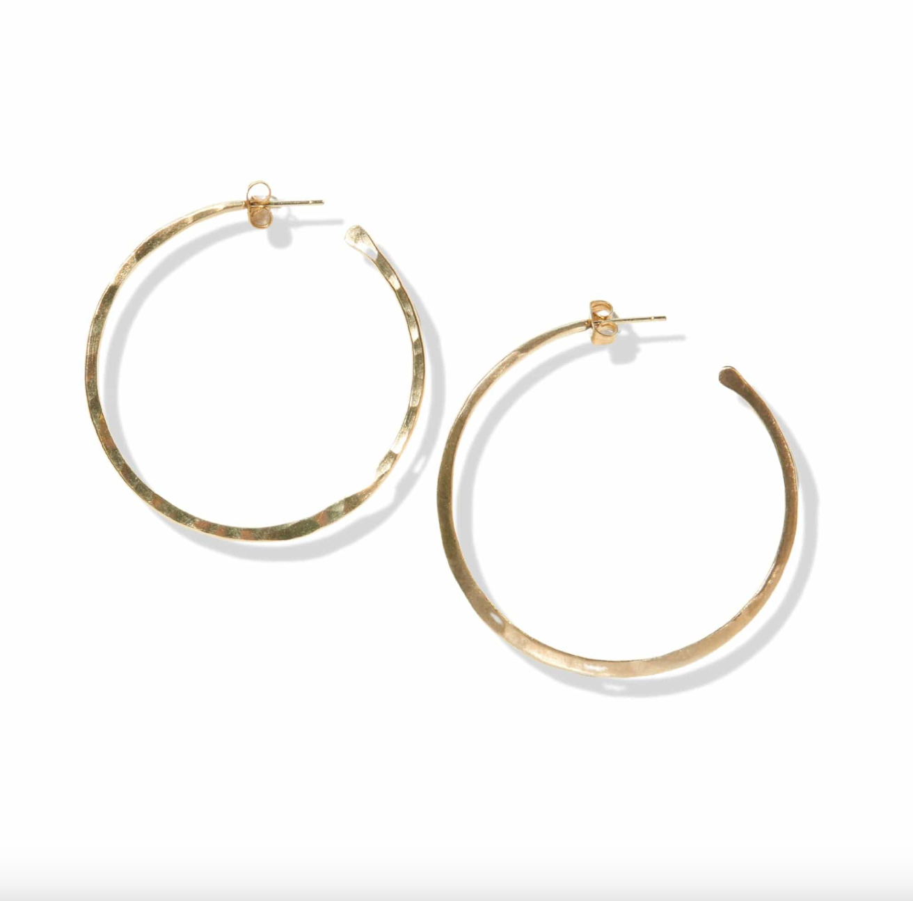 Brass Hoop Earrings