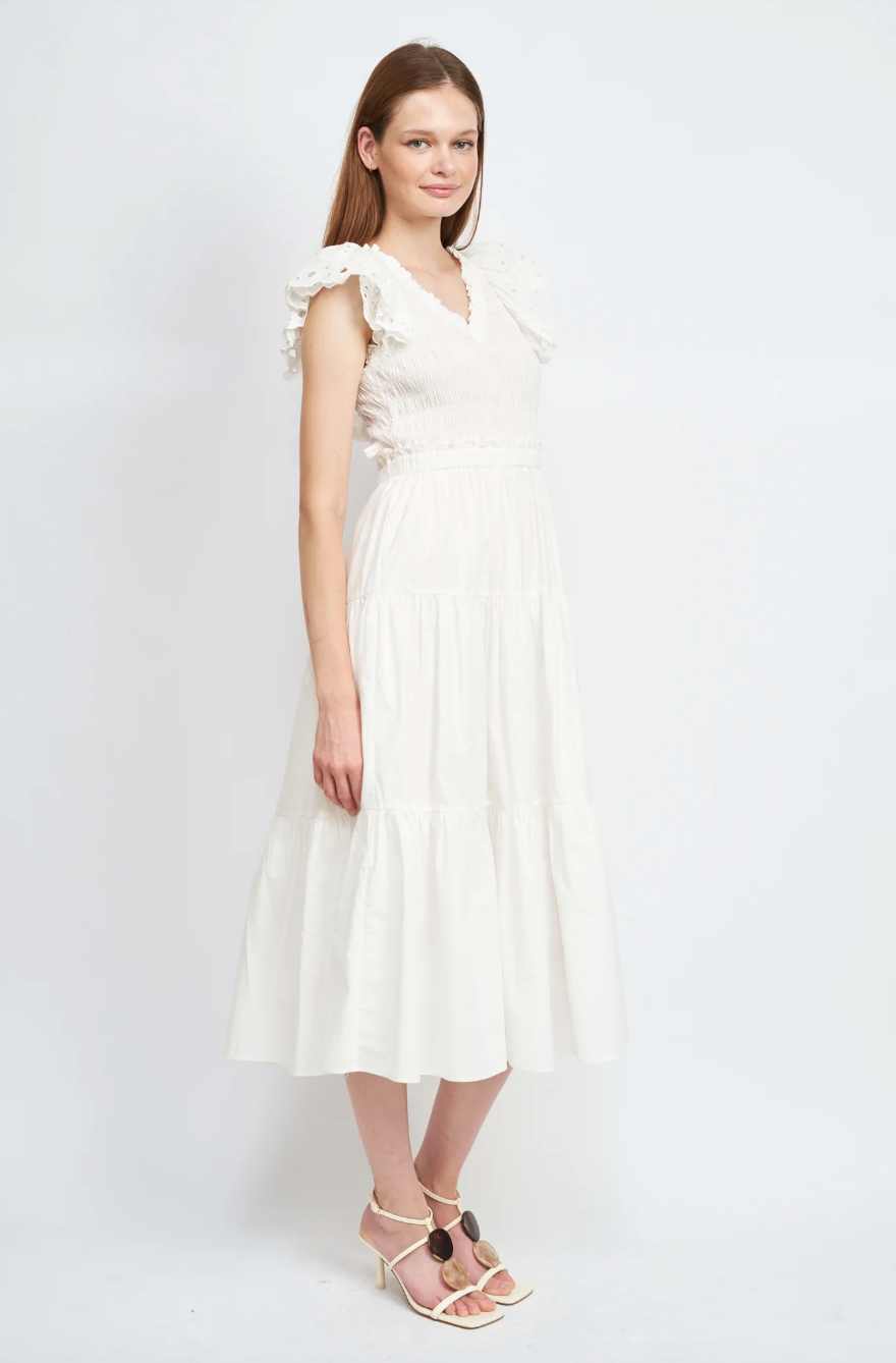 Alana Dress-Off White-Final Sale