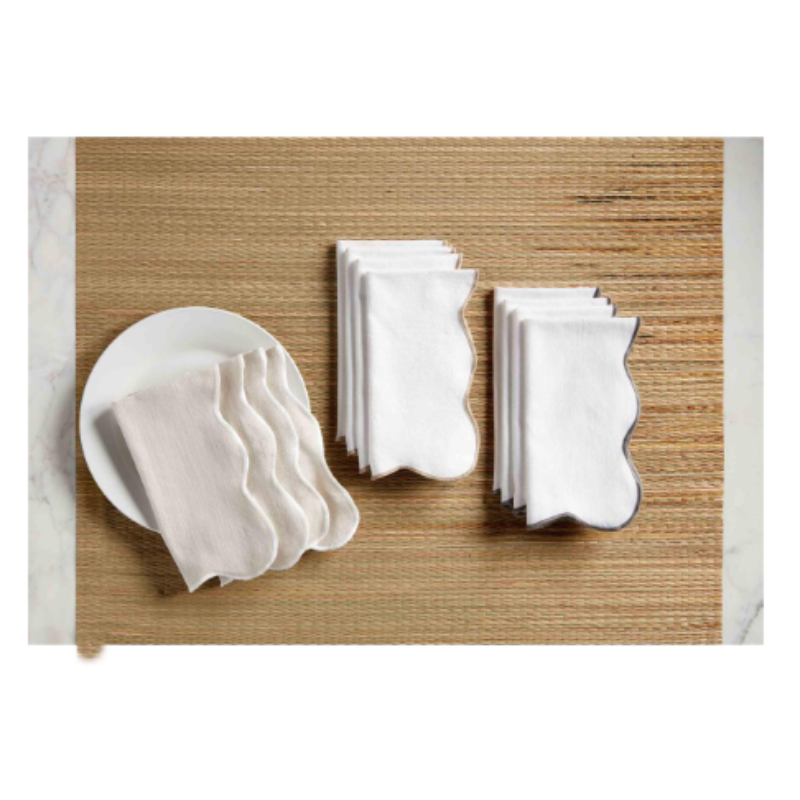 Scallop Napkin Set (3 Colors)