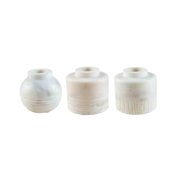 Striped Marble Bud Vase (3 Styles)