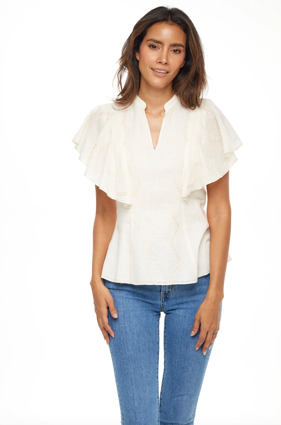 Collins Blouse-Ivory