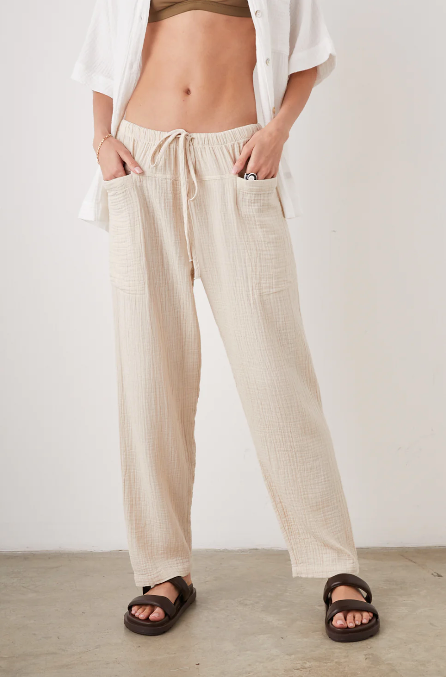 Darby Pant-Flax-Final Sale