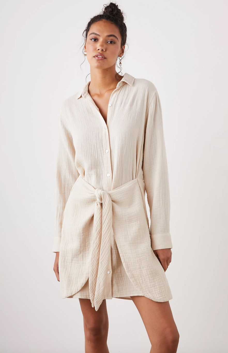 Nadia Dress-Flax