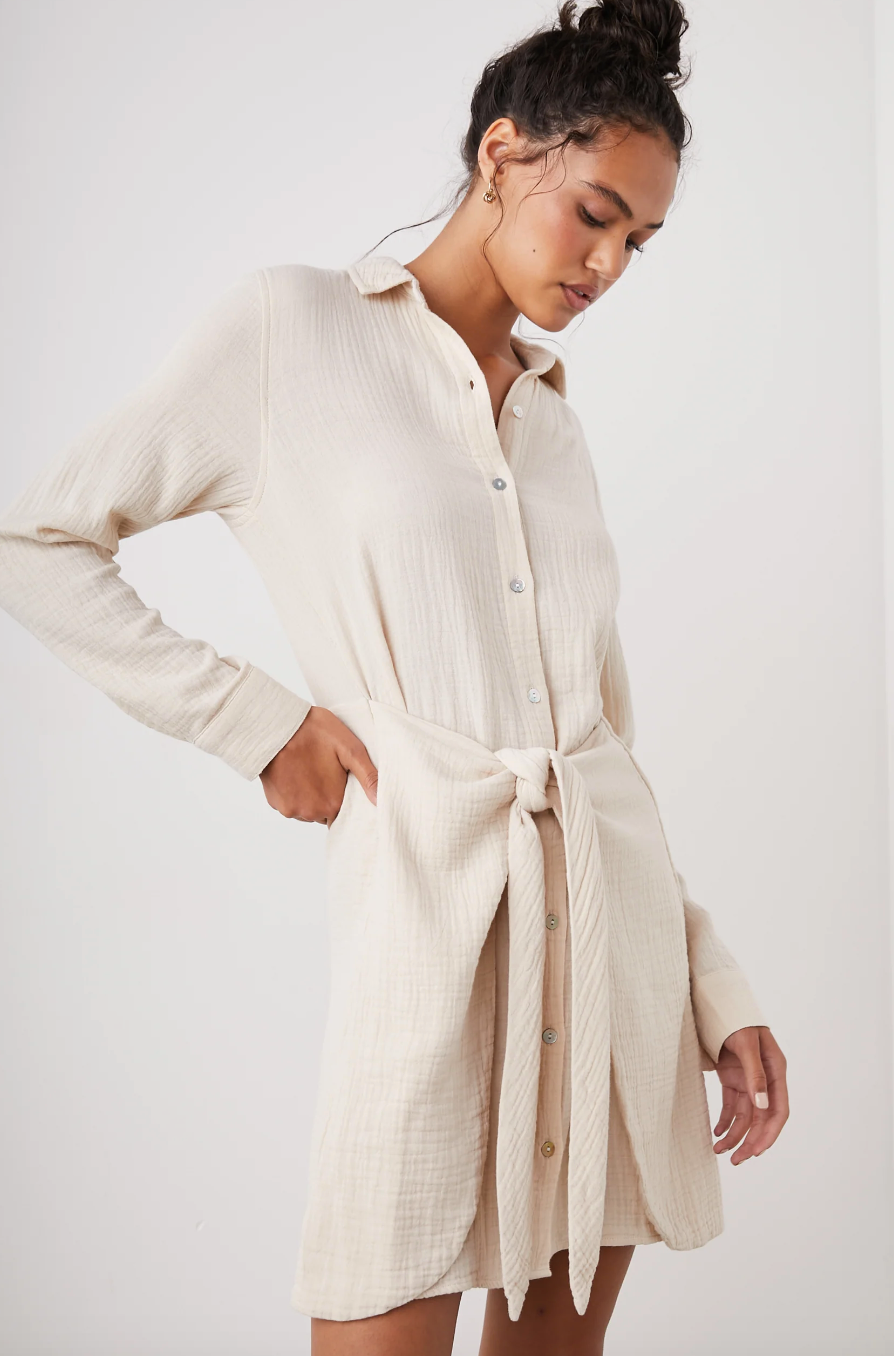 Nadia Dress-Flax