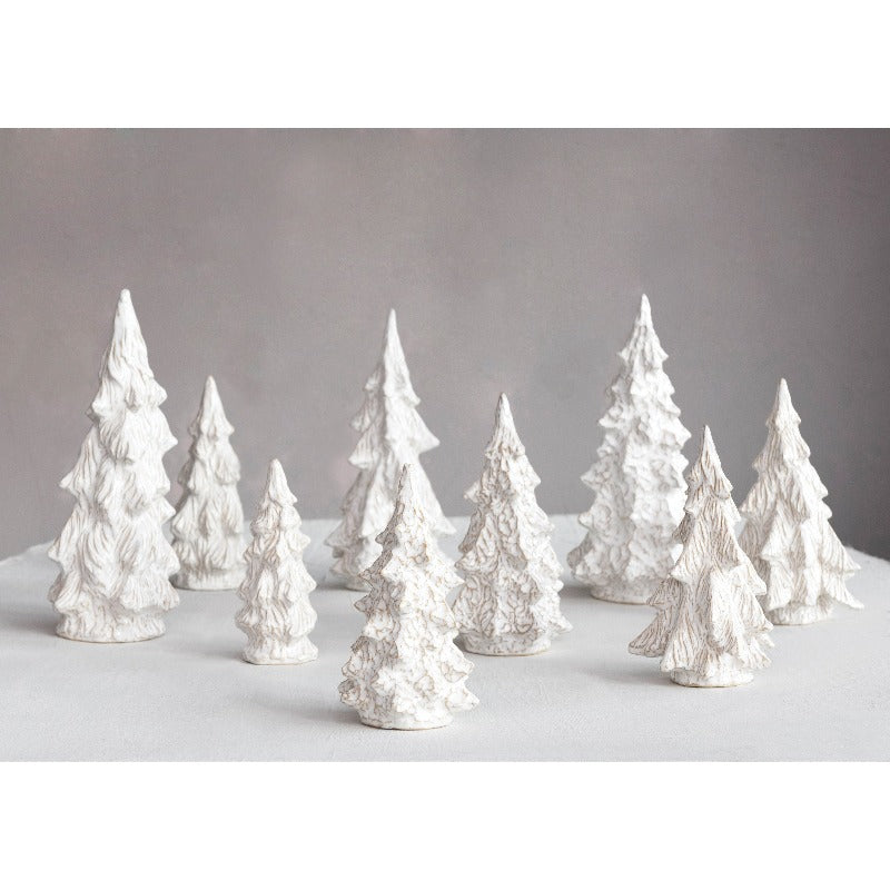 Short White Stoneware Tree (3 Styles)