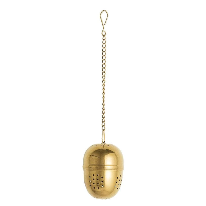 2" Tea Egg, Gold Finish