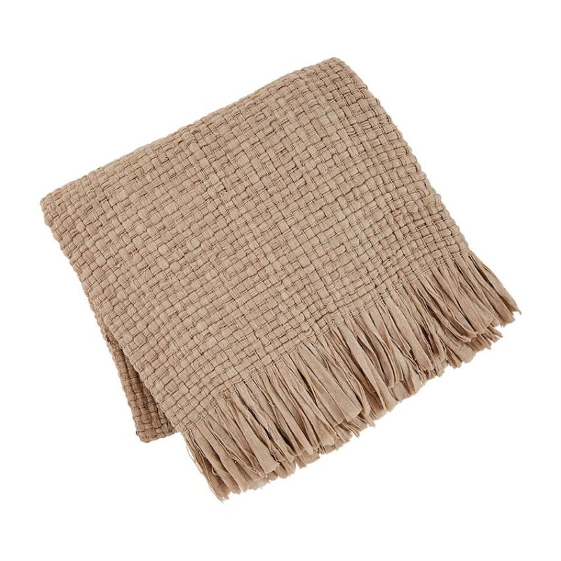 Chunky Woven Fringe Blanket (3 Colors)