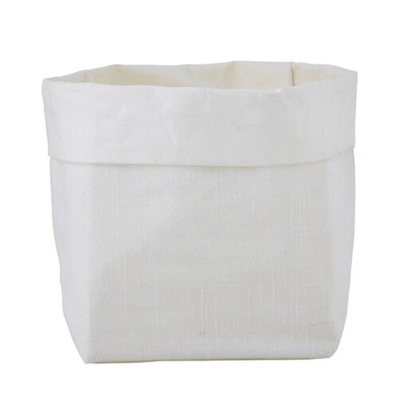 White Paper & Linen Pouch