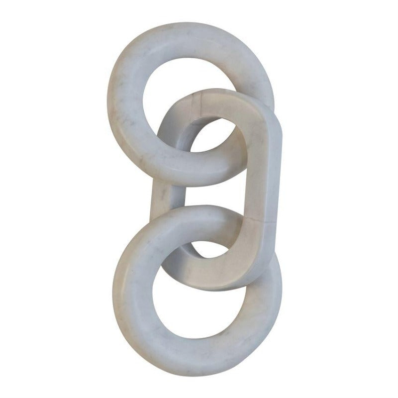Asymmetrical Marble Chain Decor