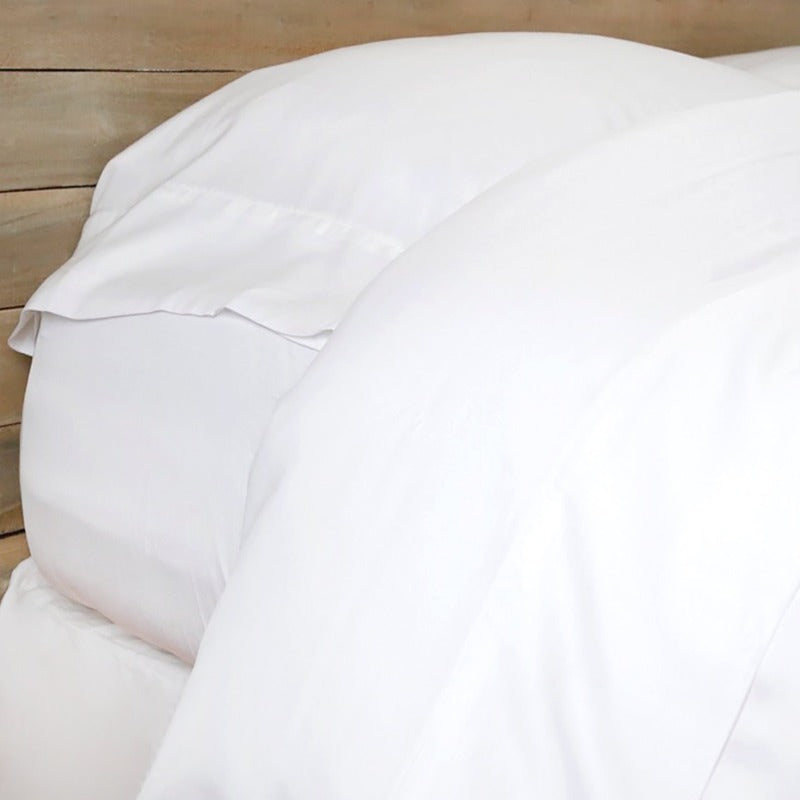White Bamboo Sateen Sheet Set (2 Sizes)