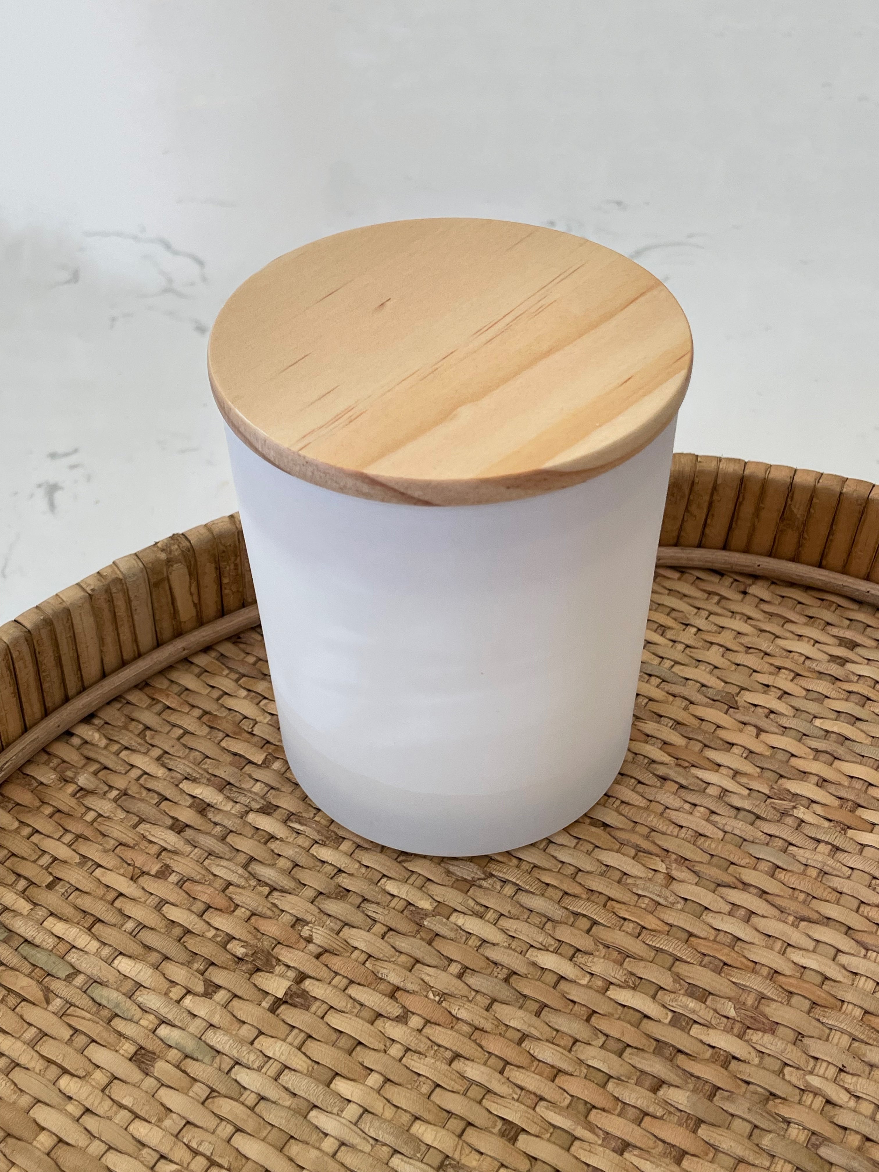 10oz Matte White Candle -Preacher