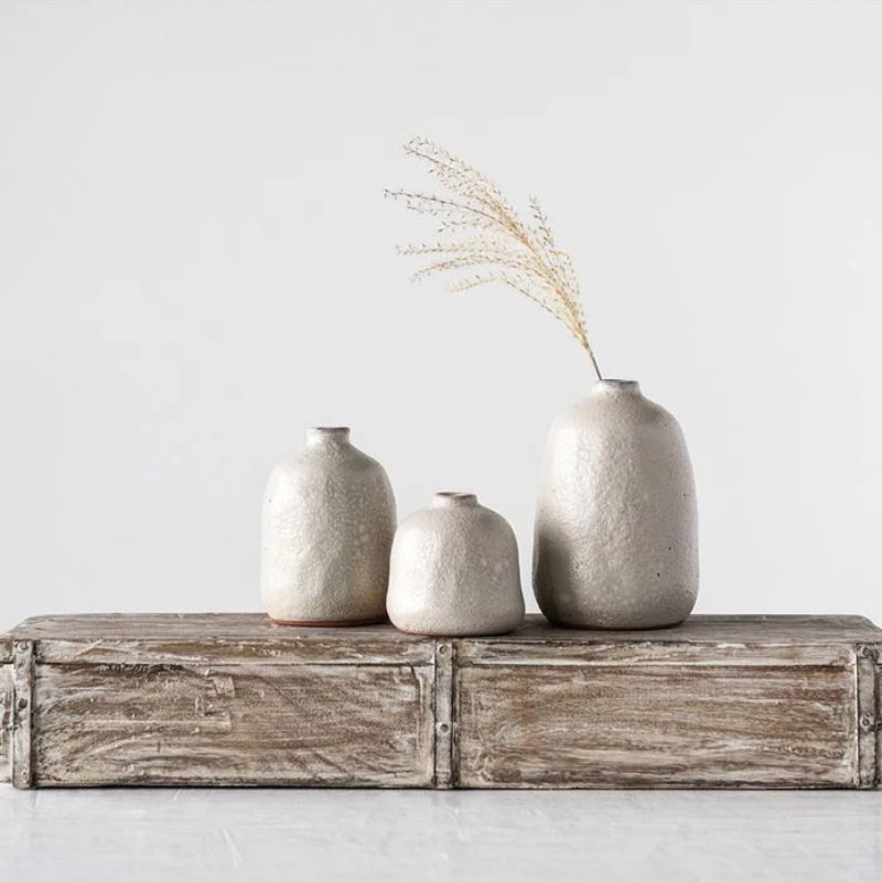 Grey Sand Terra-cotta Vase