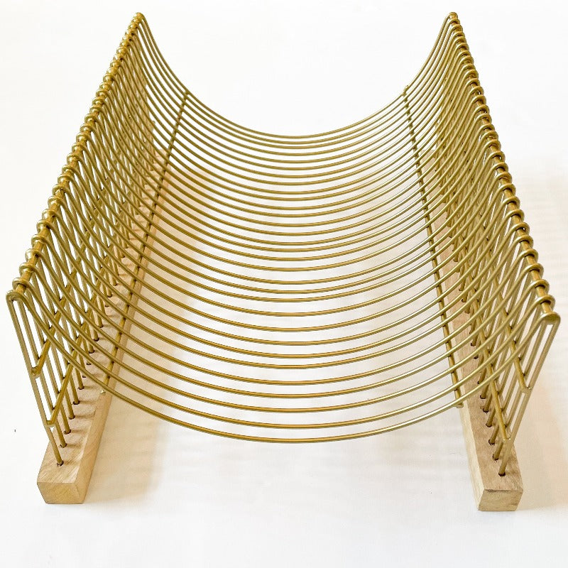 Natural Mango & Gold Dish Drying Rack