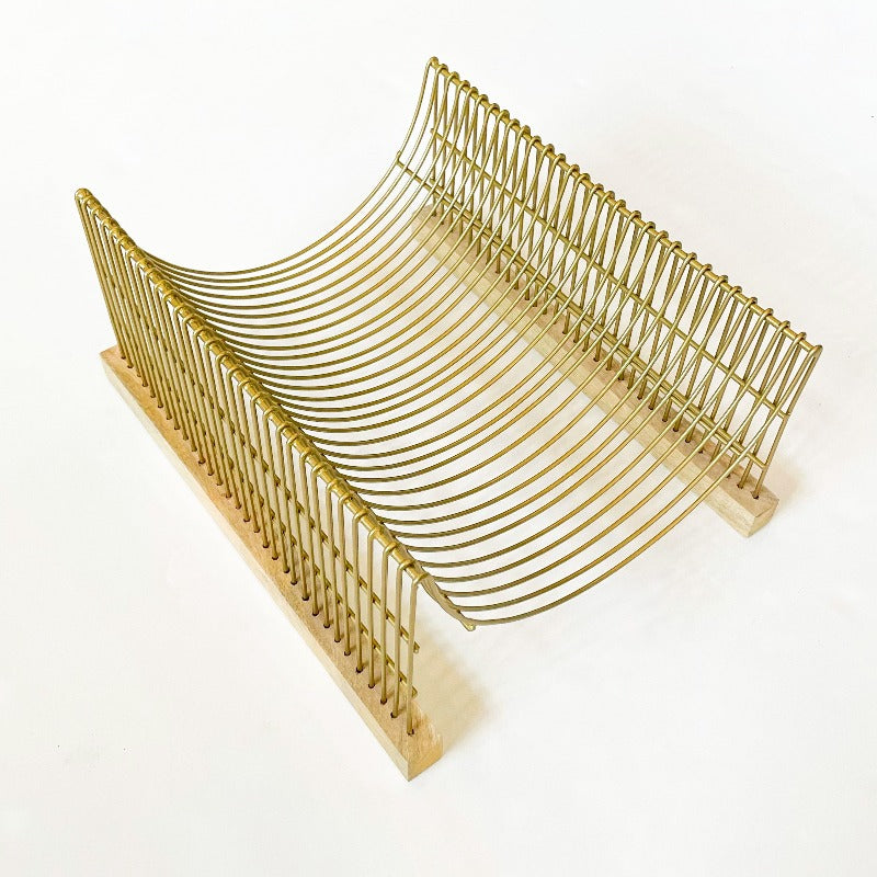 Natural Mango & Gold Dish Drying Rack