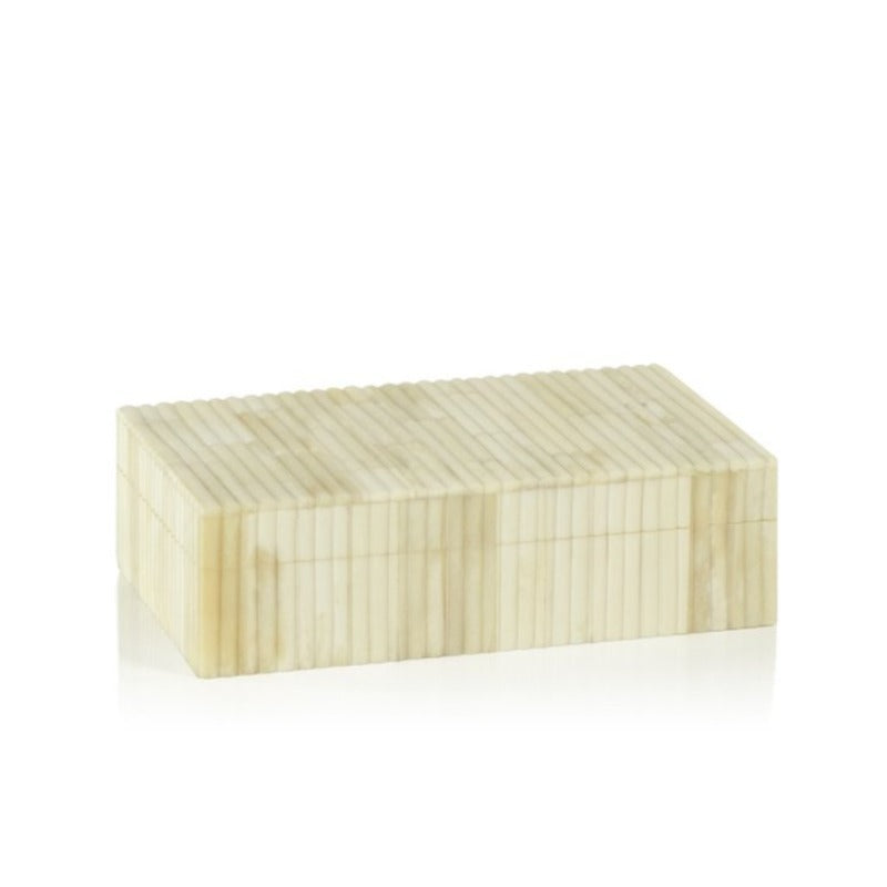 Ribbed Natural Bone Display Box
