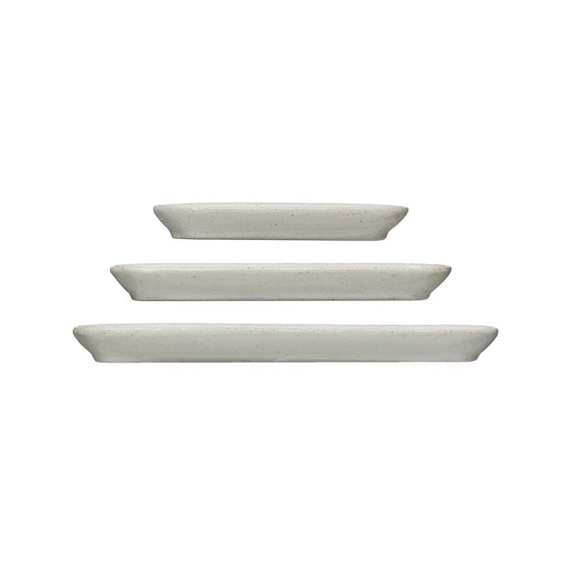 White Stoneware Dish (3 Sizes)