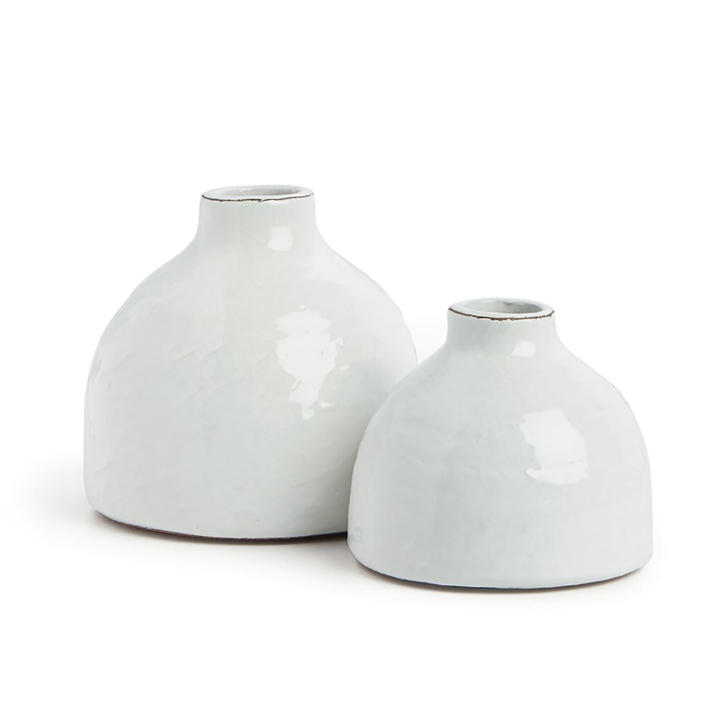 White Ceramic Glaze Vase (2 Sizes)
