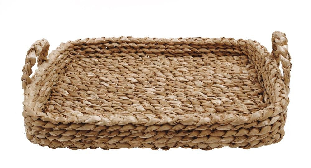 27x21.5" Braided Tray with Handles