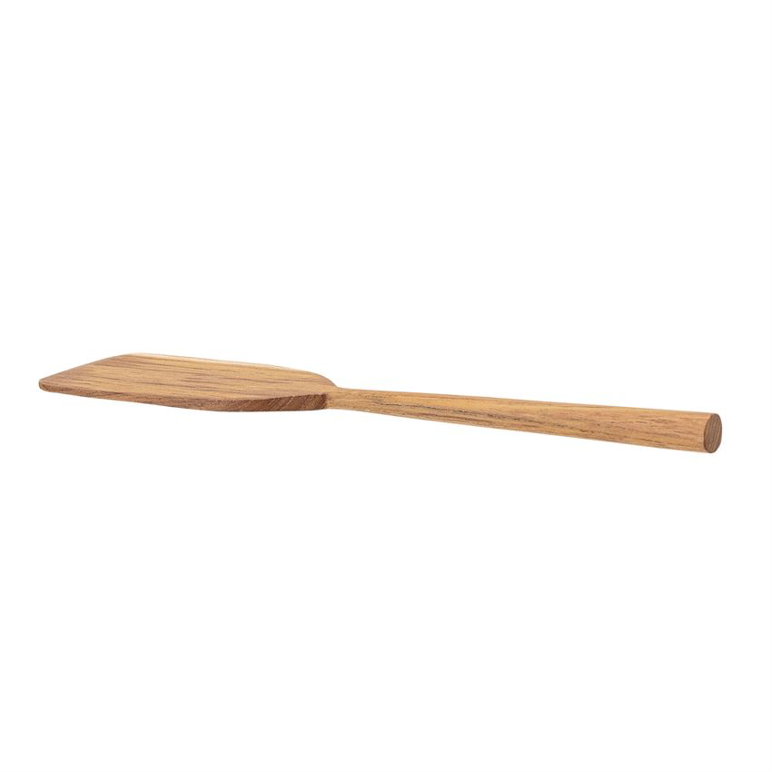 11" Hand-Carved Teak Wood Spatula