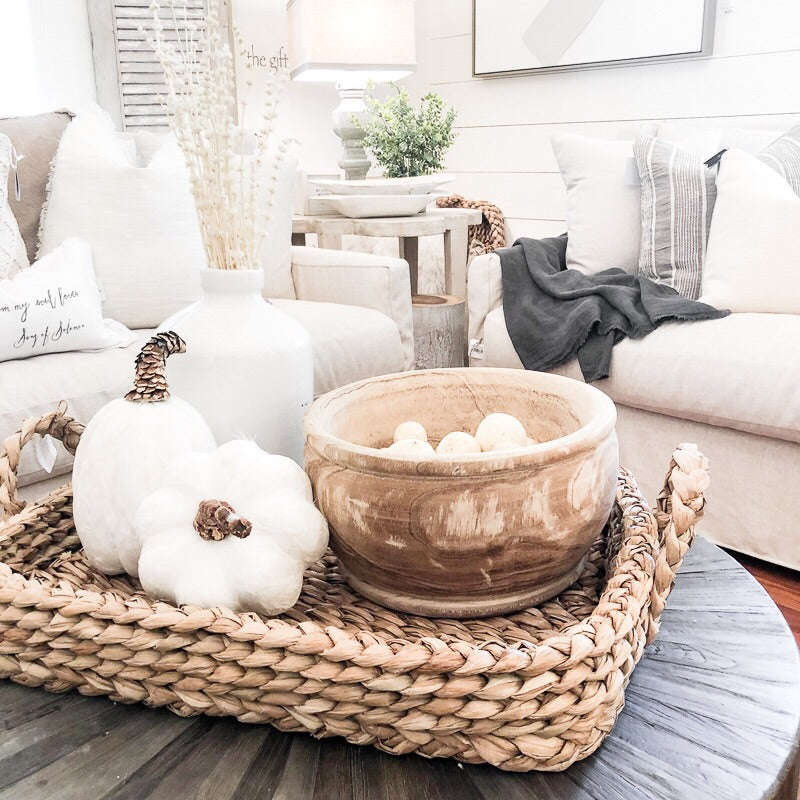 Round Paulownia Wood Planter