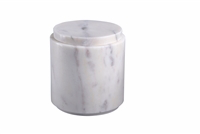 Lg Round Canister-Marble