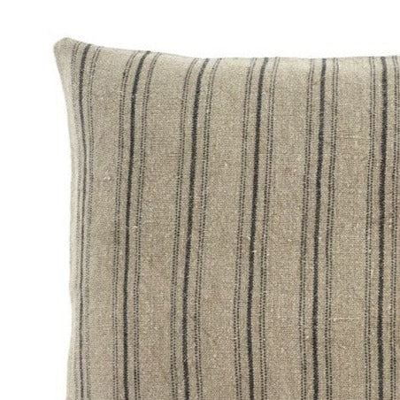 Stripe Juniper Linen Pillow 24x24