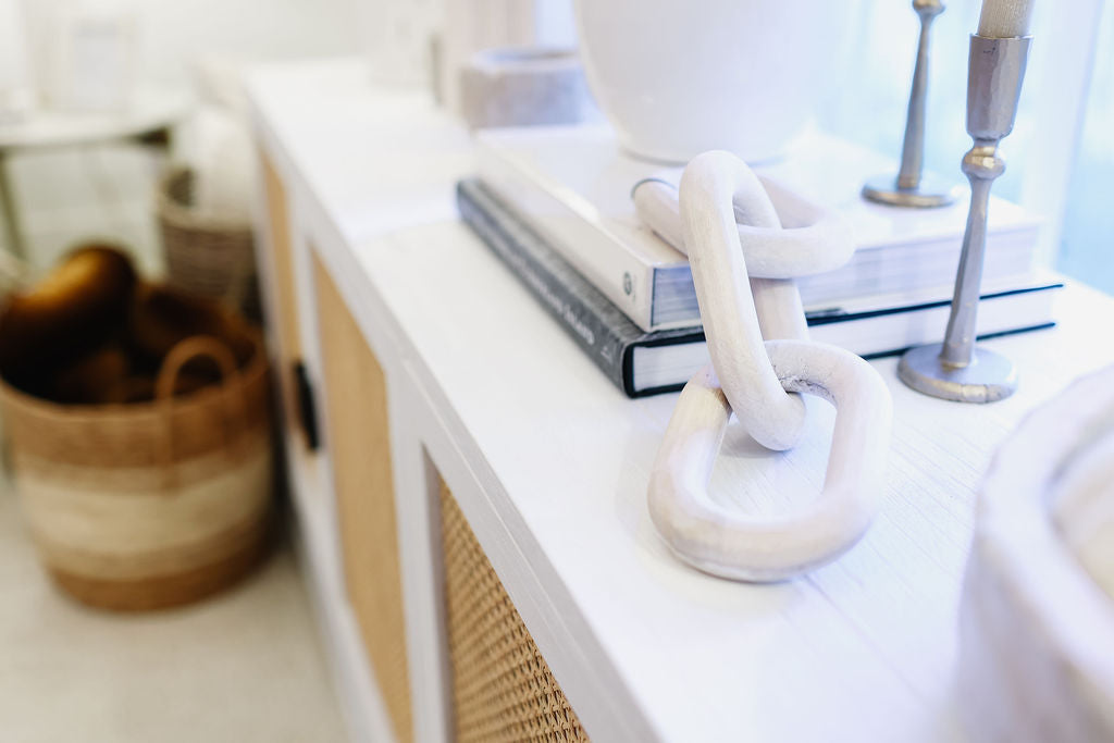Bleached Wood Decorative Chain