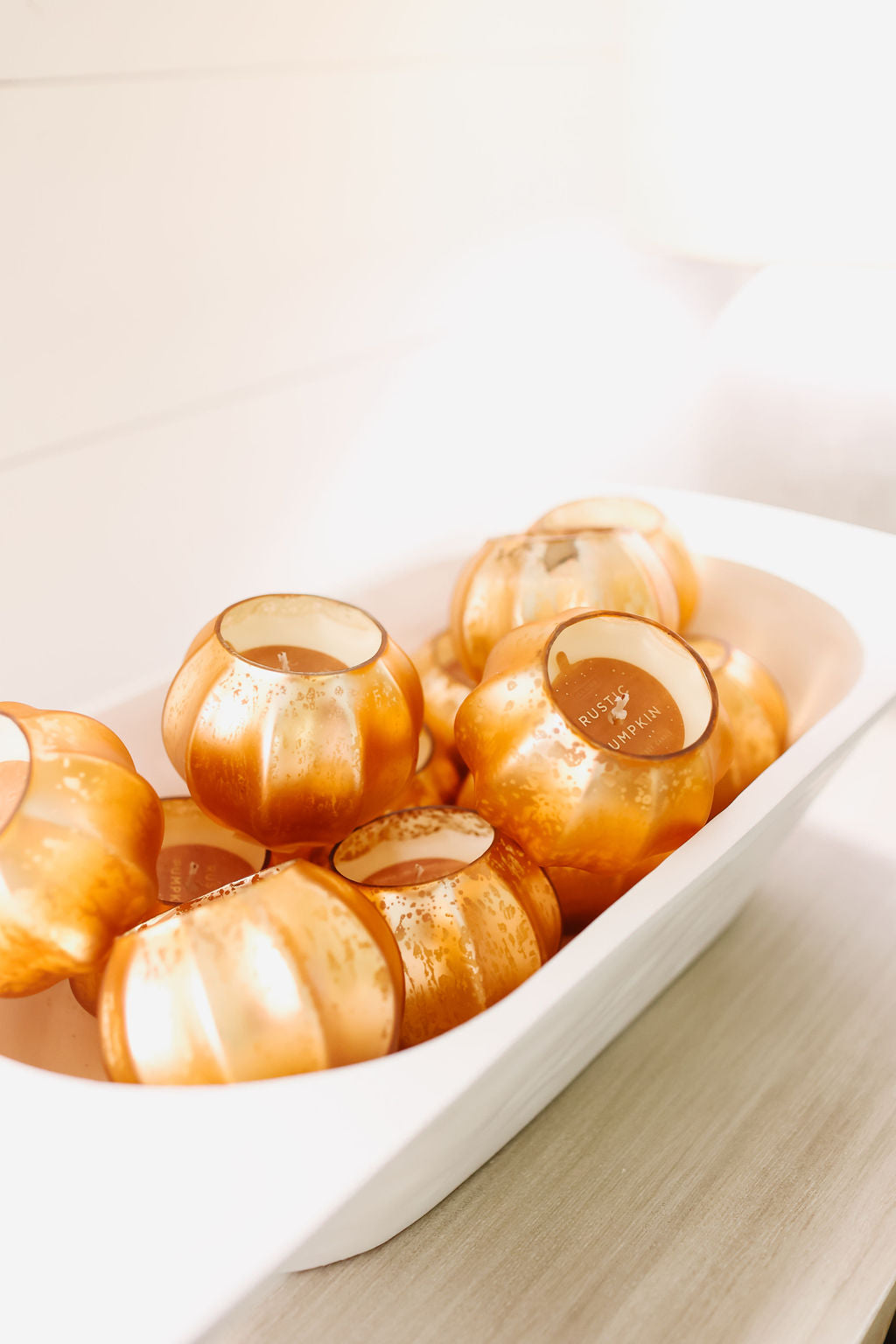 Mercury Glass Pumpkin Candle (4 Scents)