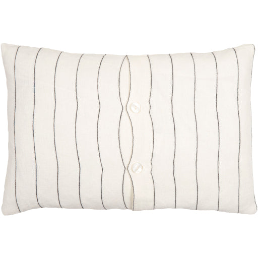 Linen Striped Lumbar Pillow 13x20