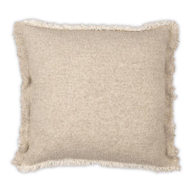 Riley Oatmeal Frayed Pillow -22x22