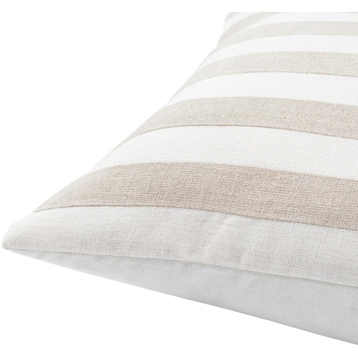 Ivory & Natural Stripe Lumbar Pillow