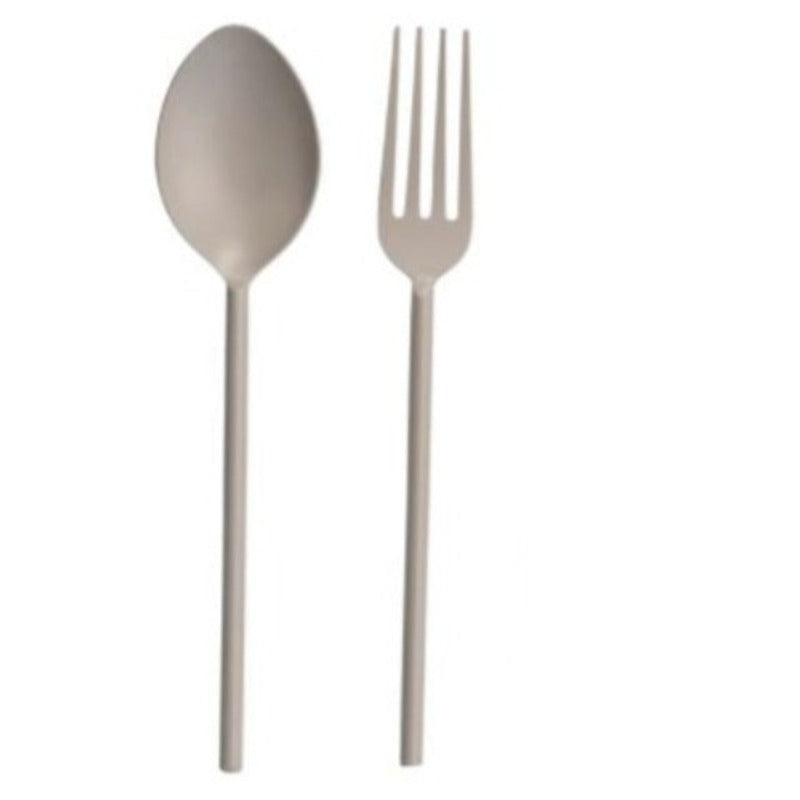 Matte Grey Servers (Set of 2)