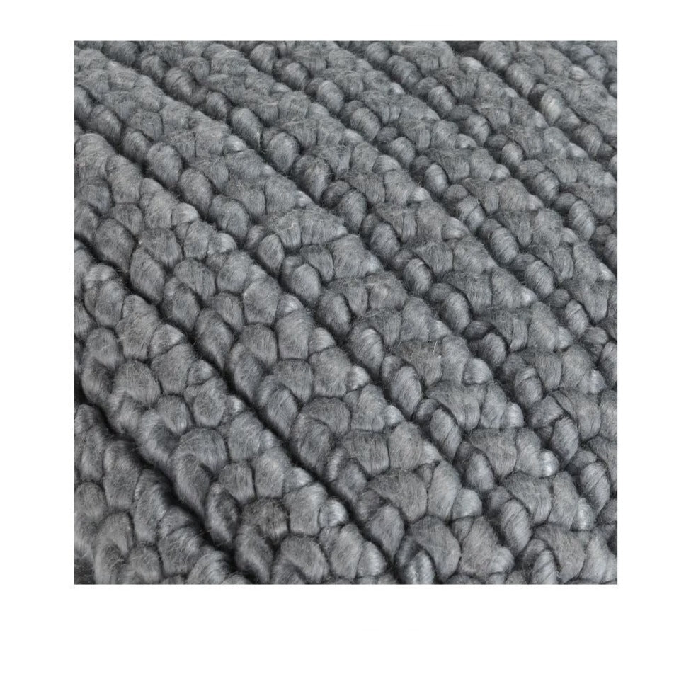 Knit Steel Grey Pillow - 20x20
