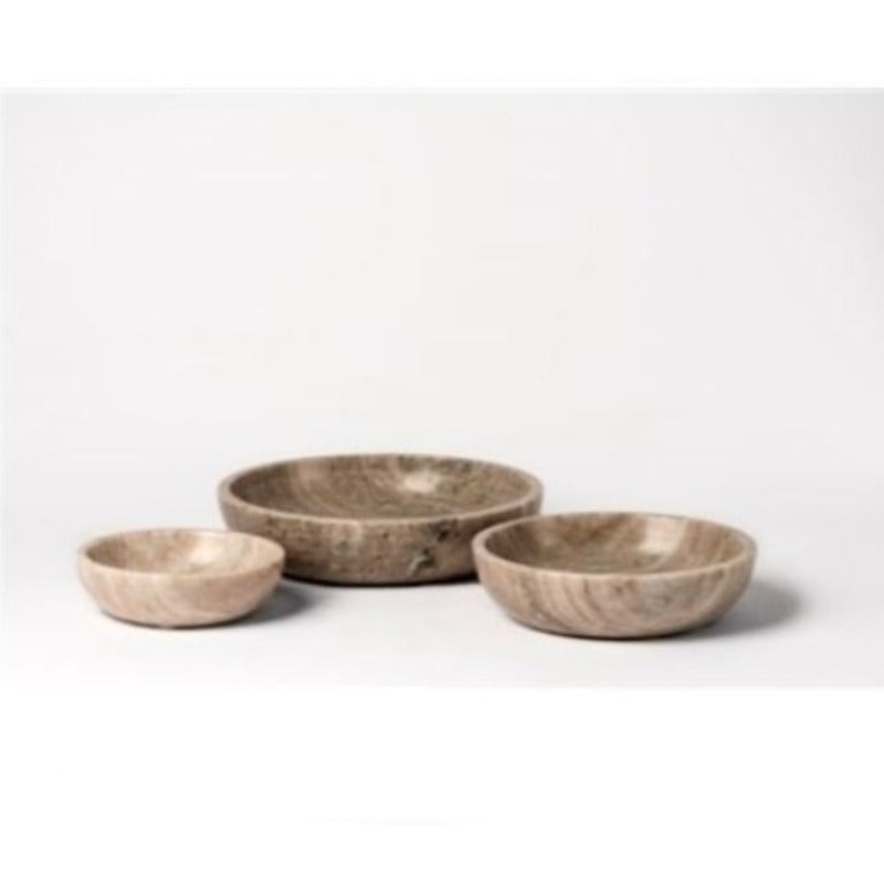 Taupe Marble Bowl (3 Sizes)