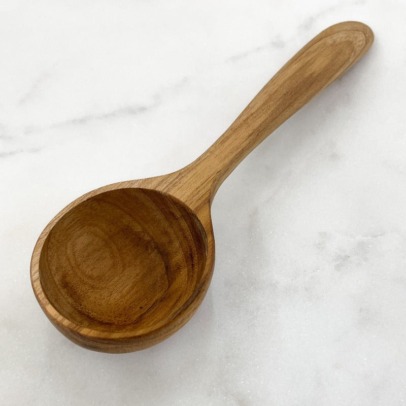 6" Teak Scoop