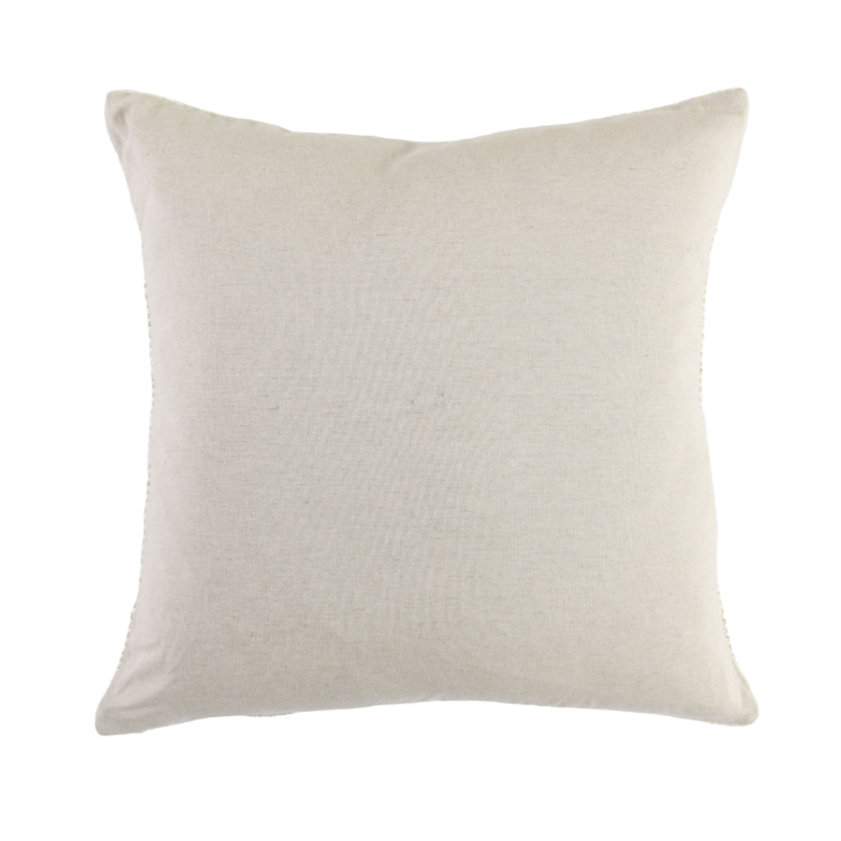 Ivory Jute Pillow 22x22